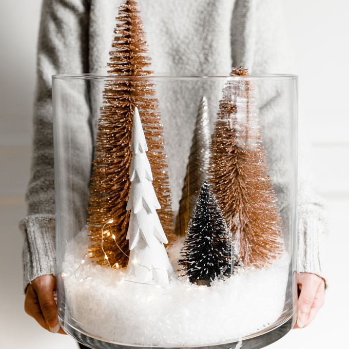 DIY: Lav din egen hvide og gyldne julelandsby - Plantorama
