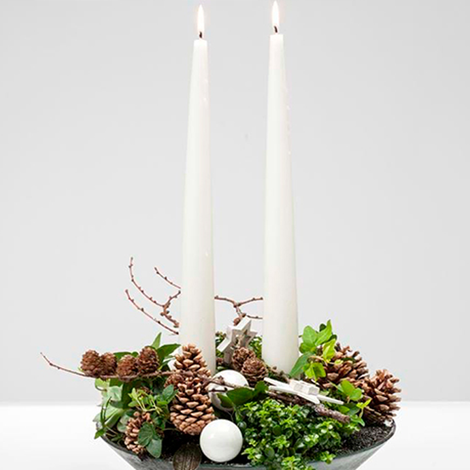 Få inspiration til levende juledekorationer hos Plantorama