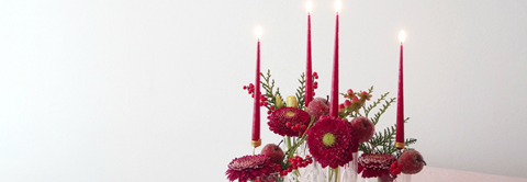 DIY: Moderne adventskrans klædt i rødt - Plantorama