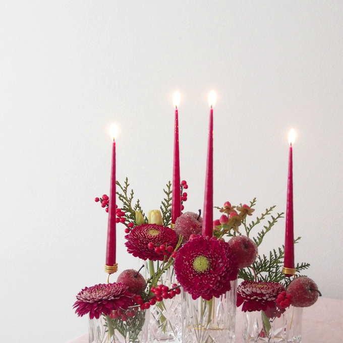 DIY: Moderne adventskrans klædt i rødt - Plantorama