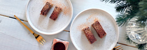Gyldne marcipansnitter med mandler og nougat - Plantorama