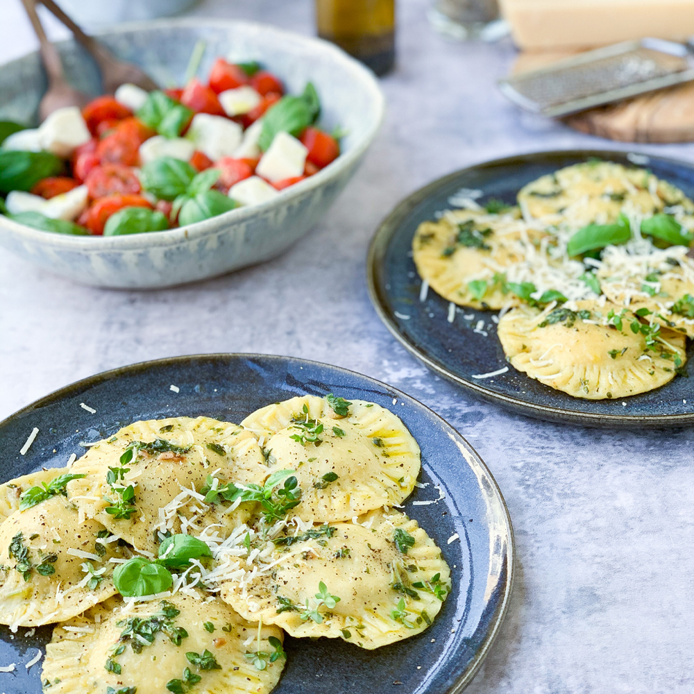 Ravioli med svampe og timian - få opskriften på Plantorama.dk